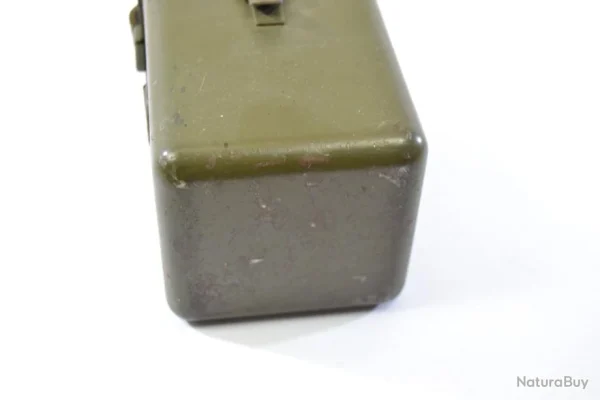 Retour gratuit en magasin. Petite Boite En Fer Style Allemand WW2 Optique Militaire. Reconstitution Matériel Boite à Pile 4