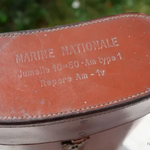 Rare étui Jumelle Française MARINE NATIONALE – 10X50 Am Type 1 Repère Am 1v – WWII Seconde Guerre meilleur service 22